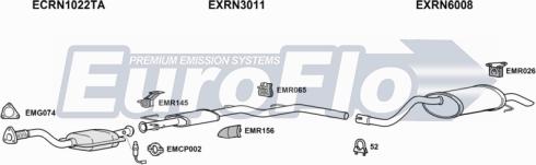 EuroFlo RNCLI14 1018 - Exhaust System car-mod.net