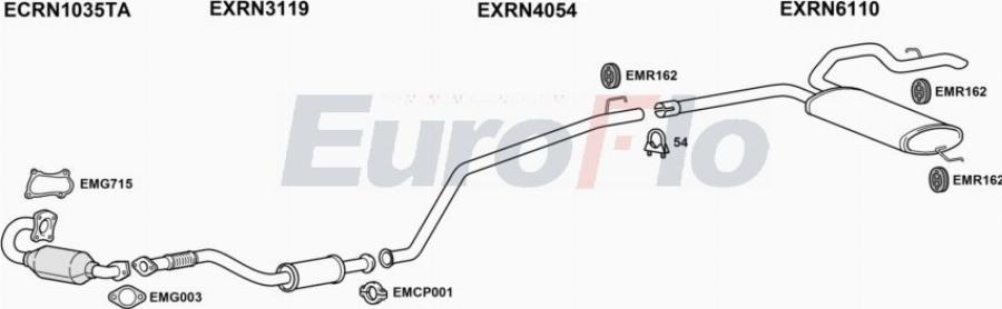 EuroFlo RNTRA19D 7004A00 - Exhaust System car-mod.net