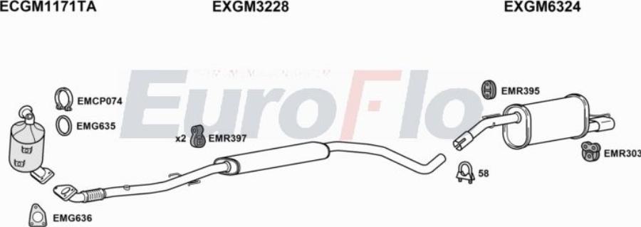 EuroFlo VLADA14 1016A00 - Exhaust System car-mod.net