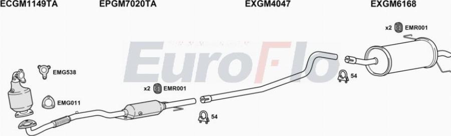 EuroFlo VLAST17D 1032A00 - Exhaust System car-mod.net