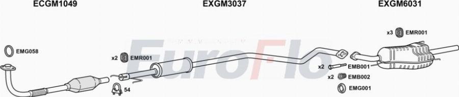 EuroFlo VLAST17D 2015A00 - Exhaust System car-mod.net