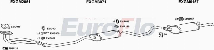 EuroFlo VLCAV16 2004A00 - Exhaust System car-mod.net