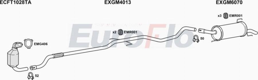 EuroFlo VLCOR13D 7001A00 - Exhaust System car-mod.net