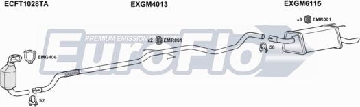 EuroFlo VLCOR13D 7001B - Exhaust System car-mod.net
