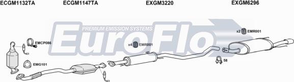 EuroFlo VLZAF20 6004 - Exhaust System car-mod.net