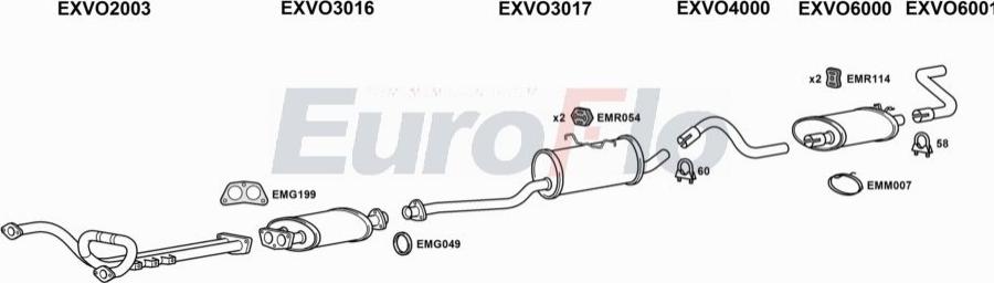EuroFlo VO76028 3004A00 - Exhaust System car-mod.net