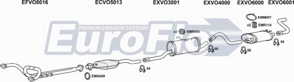 EuroFlo VO76028 3004B - Exhaust System car-mod.net