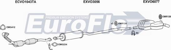 EuroFlo VOV7025 3022B - Exhaust System car-mod.net