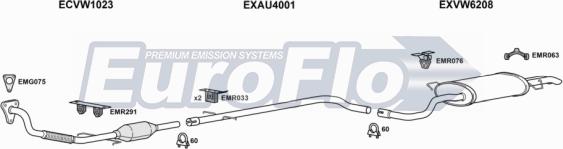 EuroFlo VWBOR19D 2004A - Exhaust System car-mod.net