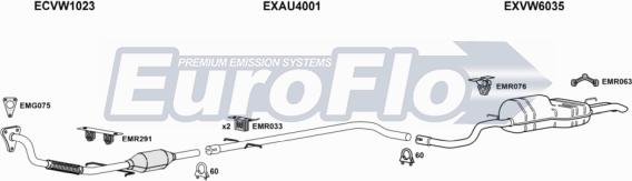 EuroFlo VWBOR19D 2008B - Exhaust System car-mod.net