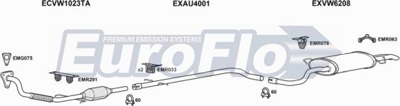 EuroFlo VWBOR19D 2008C - Exhaust System car-mod.net