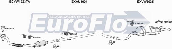 EuroFlo VWBOR19D 2008D - Exhaust System car-mod.net