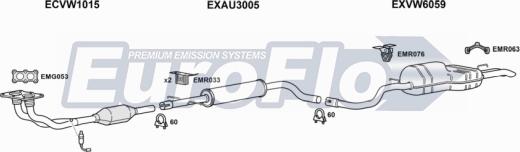EuroFlo VWBOR23 2001 - Exhaust System car-mod.net