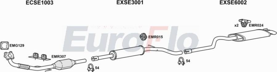EuroFlo VWCAD19D 7004A00 - Exhaust System car-mod.net