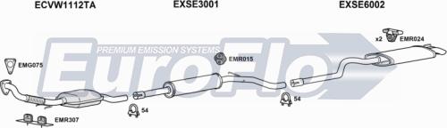 EuroFlo VWCAD19D 7004C - Exhaust System car-mod.net