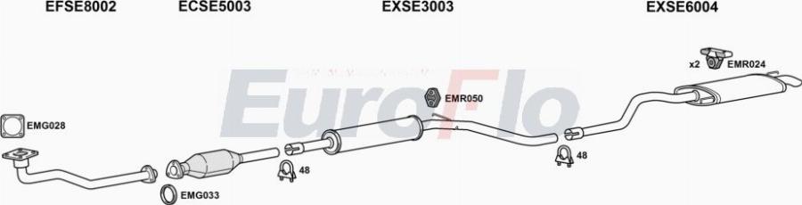 EuroFlo VWCAD19D 7001A00 - Exhaust System car-mod.net