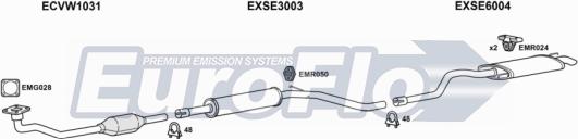 EuroFlo VWCAD19D 7001B - Exhaust System car-mod.net
