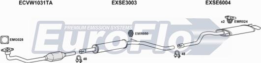 EuroFlo VWCAD19D 7001C - Exhaust System car-mod.net