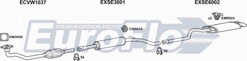 EuroFlo VWCAD19D 7001F - Exhaust System car-mod.net