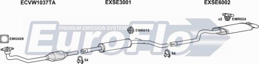 EuroFlo VWCAD19D 7001G - Exhaust System car-mod.net