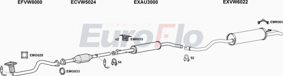 EuroFlo VWGOL14 3001A00 - Exhaust System car-mod.net