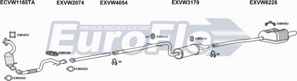 EuroFlo VWGOL12 3001A - Exhaust System car-mod.net