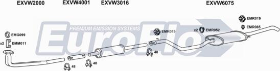EuroFlo VWJET16 2008A - Exhaust System car-mod.net