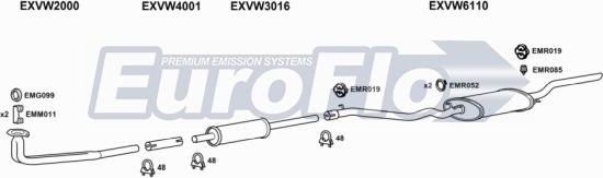 EuroFlo VWJET16 2008B - Exhaust System car-mod.net