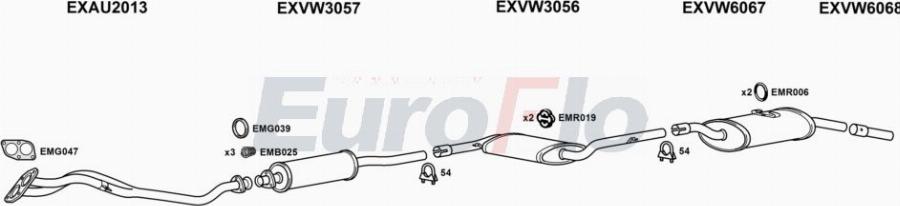 EuroFlo VWPAS20 3001A00 - Exhaust System car-mod.net