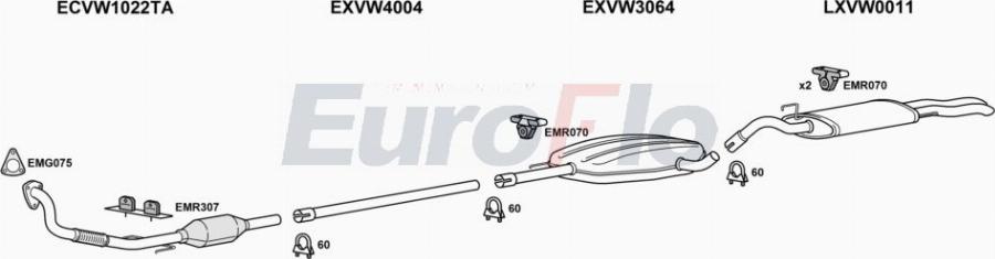 EuroFlo VWPAS19D 0298LHD - Exhaust System car-mod.net