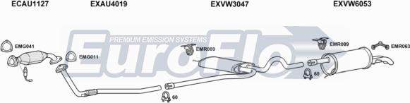 EuroFlo VWPAS18 3025B - Exhaust System car-mod.net