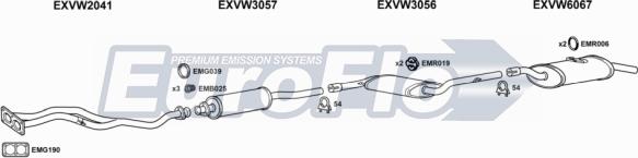EuroFlo VWPAS18 2001B - Exhaust System car-mod.net