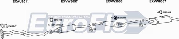 EuroFlo VWPAS18 2001C - Exhaust System car-mod.net