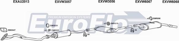 EuroFlo VWPAS20 3001A - Exhaust System car-mod.net