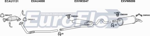 EuroFlo VWPAS20 2018A - Exhaust System car-mod.net