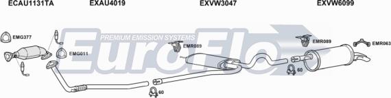 EuroFlo VWPAS20 2018D - Exhaust System car-mod.net