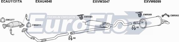 EuroFlo VWPAS20 2022 - Exhaust System car-mod.net