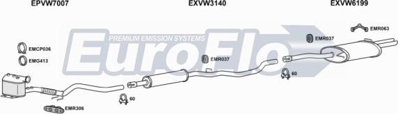 EuroFlo VWPAS20D 3011A - Exhaust System car-mod.net