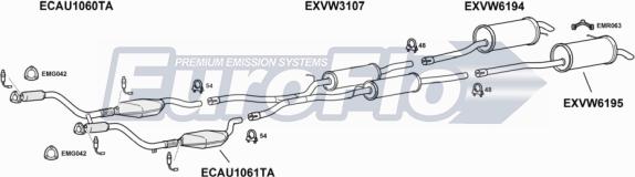 EuroFlo VWPAS28 3008B - Exhaust System car-mod.net