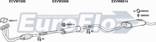 EuroFlo VWPOL10 1008 - Exhaust System car-mod.net