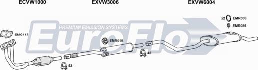 EuroFlo VWPOL10 1011 - Exhaust System car-mod.net