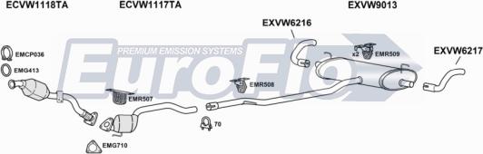 EuroFlo VWTOU25D 3001A - Exhaust System car-mod.net