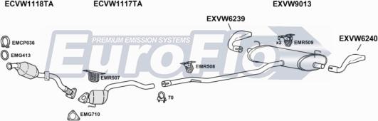 EuroFlo VWTOU25D 3001C - Exhaust System car-mod.net