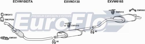 EuroFlo VWTRA19D 9008A - Exhaust System car-mod.net