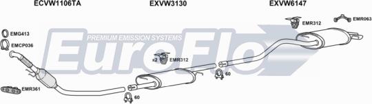 EuroFlo VWTRA19D 9008E - Exhaust System car-mod.net