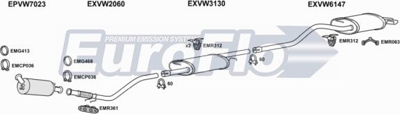 EuroFlo VWTRA19D 9008F - Exhaust System car-mod.net