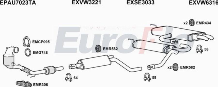 EuroFlo VWTRO15 3001C - Exhaust System car-mod.net