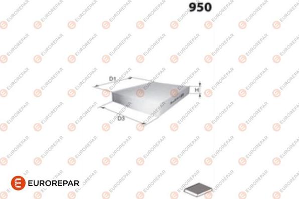 EUROREPAR 1694145380 - Filter, interior air car-mod.net