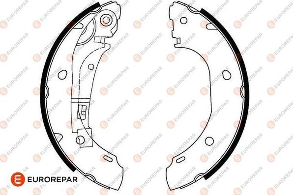 EUROREPAR 1643185780 - Drum Brake Shoe Set car-mod.net