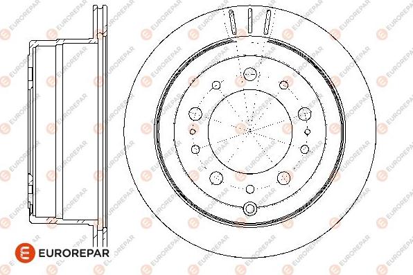 EUROREPAR 1667872480 - Brake Disc car-mod.net